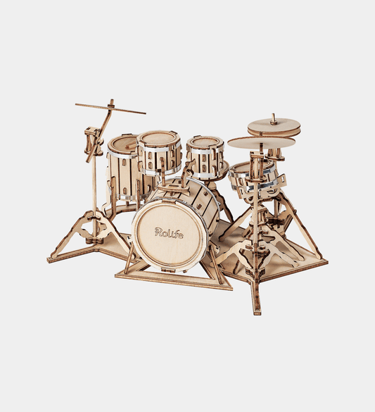 Drum Kit - Rokr 3d Wooden Puzzle, alternate view