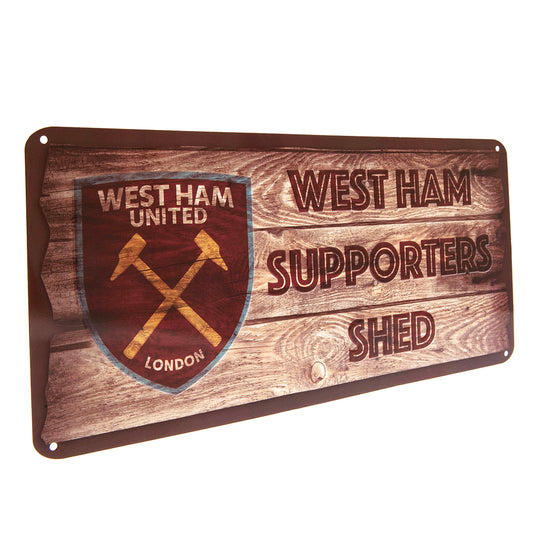 West Ham United FC Shed Sign, alternate view