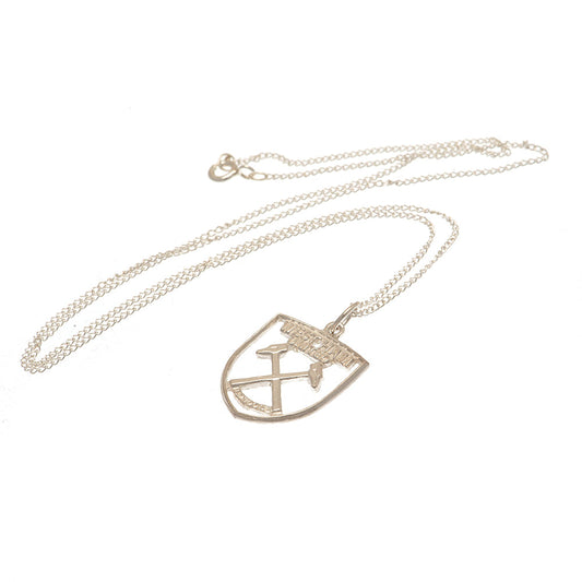 West Ham United FC Sterling Silver Pendant & Chain CR, alternate view