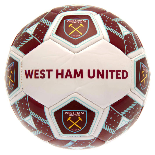 West Ham United FC Hex Size 3 Football, alternate view