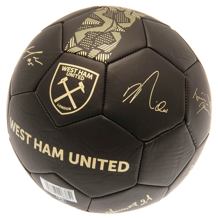 Official West Ham United Signature Gold Phantom Football