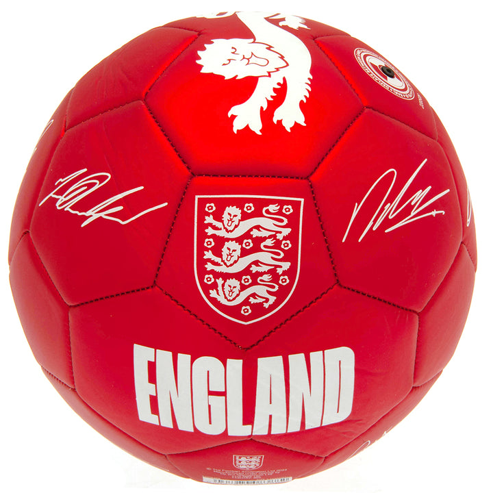 Official England Team Signature Red Phantom Football