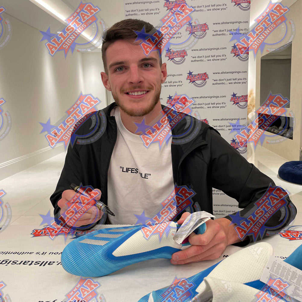 West Ham United FC Declan Rice Signed Boot (Framed)