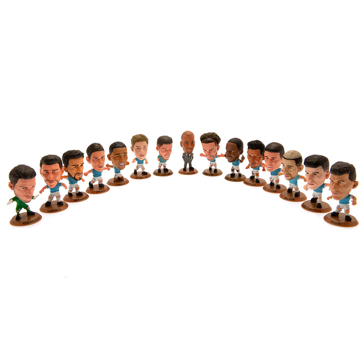 Manchester City League Winners Team 16 Pack 16 Soccerstarz Figures (2021/22 Version Classic Kit)