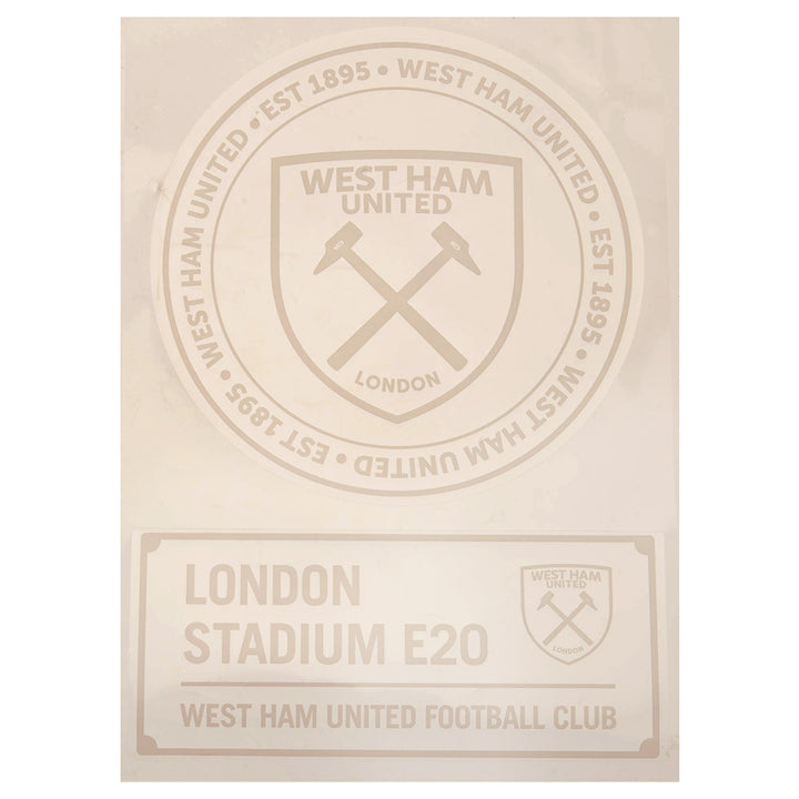 West Ham United FC 2-Pack A4 Car Decal
