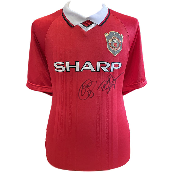 Manchester United FC 1999 Ole Gunnar Solskjaer and Teddy Sheringham Signed Shirt