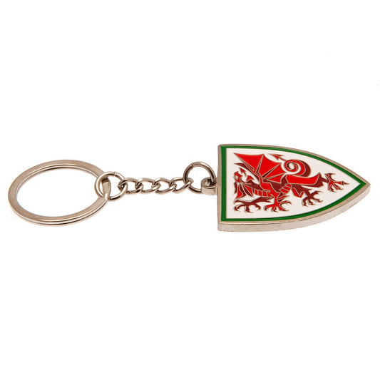 FA Wales Crest Keyring, alternate view