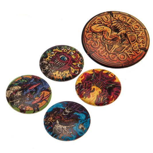 Dungeons & Dragons Button Badge Set, alternate view