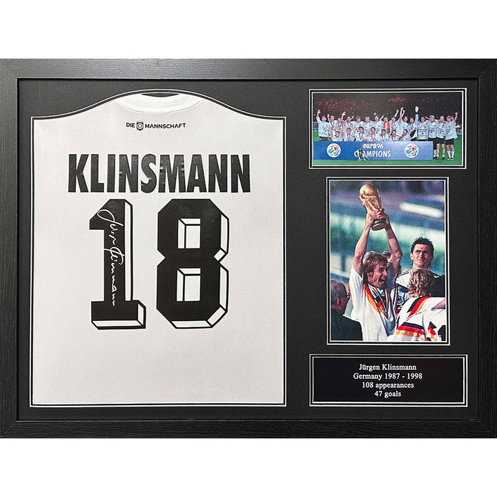 Germany Jurgen Klinsmann Signed Shirt (Framed)