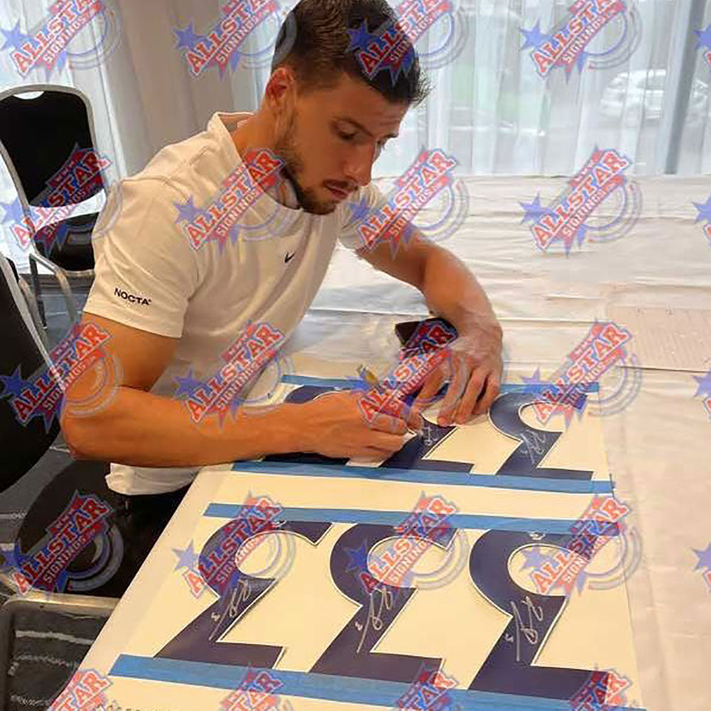 Manchester City FC Ruben Dias Signed Shirt (Framed)