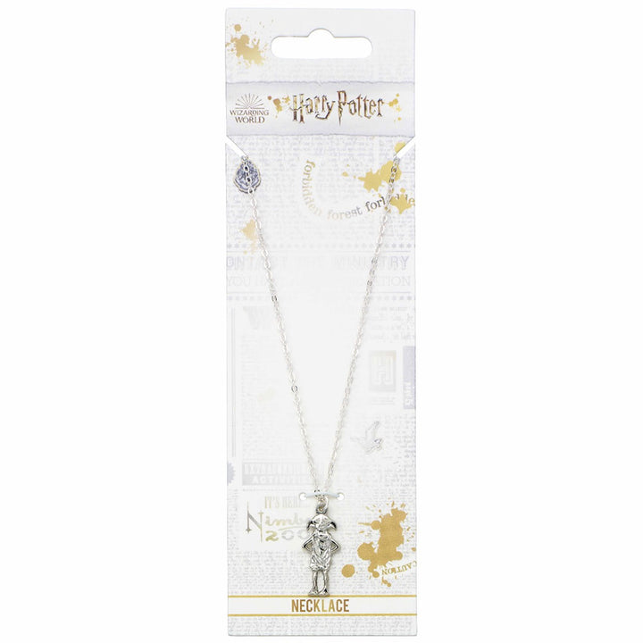 Harry Potter Dobby House Elf Silver Plated Necklace