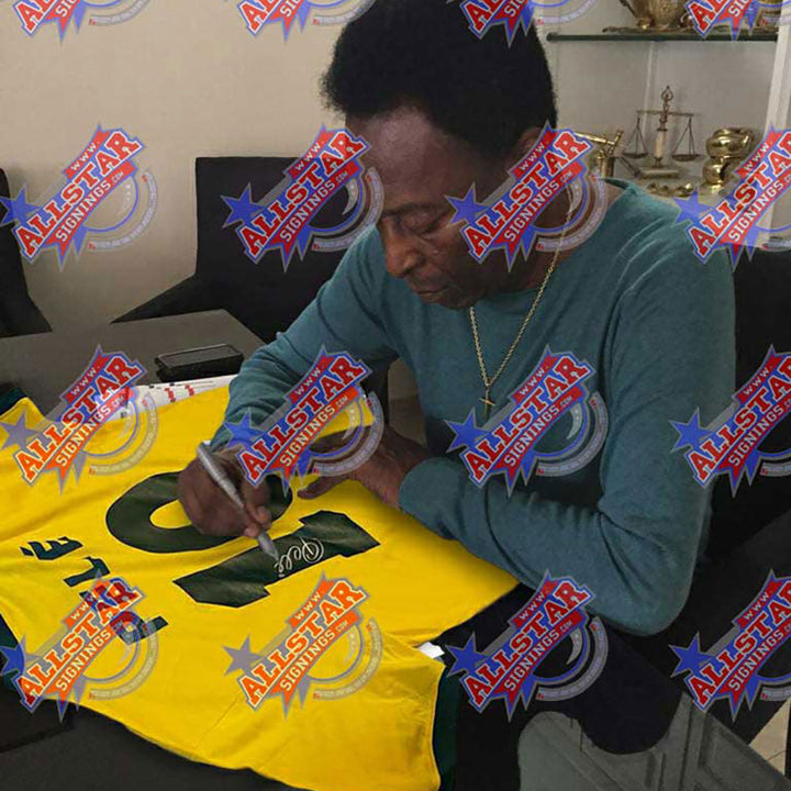 Brazil 1970 Pele Signed Shirt (Framed)