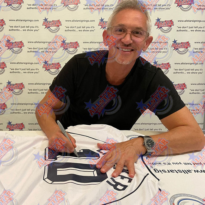 Tottenham Hotspur FC 1991 Gary Lineker and Paul Gascoigne Signed Shirts (Dual Framed)