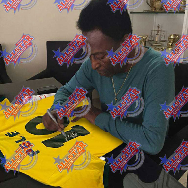 Brazil 1970 Pele Signed Shirt