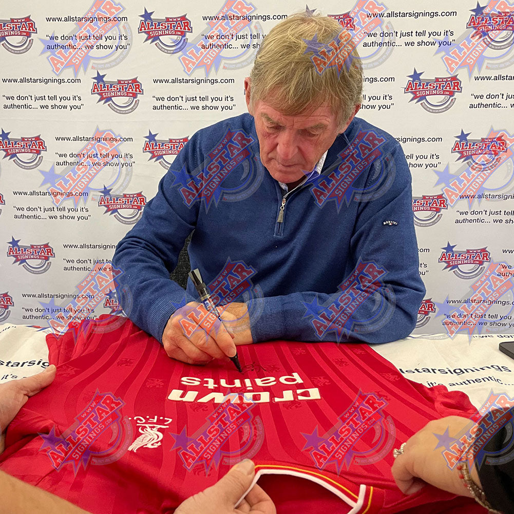 Liverpool FC 1986 Kenny Dalglish Signed Shirt Framed