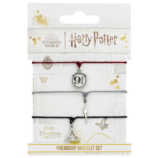 Harry Potter Deathly Hallows Friendship Bracelet Set