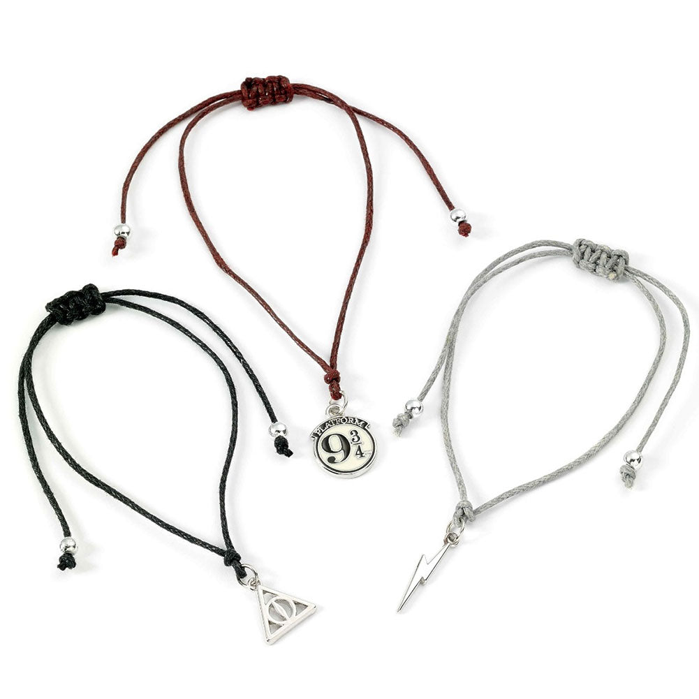 Harry Potter Friendship Deathly Hallows Bracelet Set