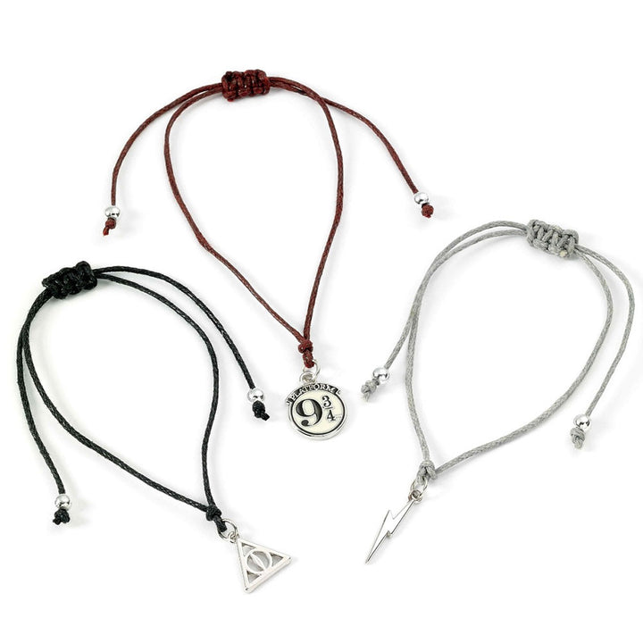 Harry Potter Friendship Deathly Hallows Bracelet Set