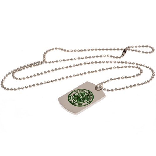 Celtic FC Enamel Crest Dog Tag & Chain, alternate view