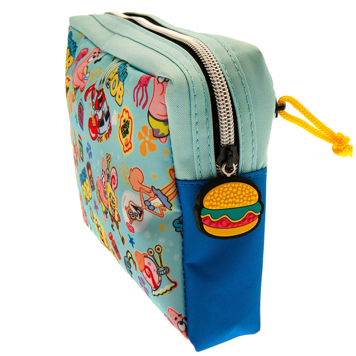 Official SpongeBob SquarePants Multi Pocket Pencil Case