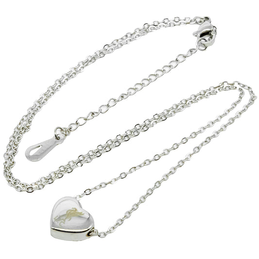 Liverpool FC Stainless Steel Heart Necklace, alternate view