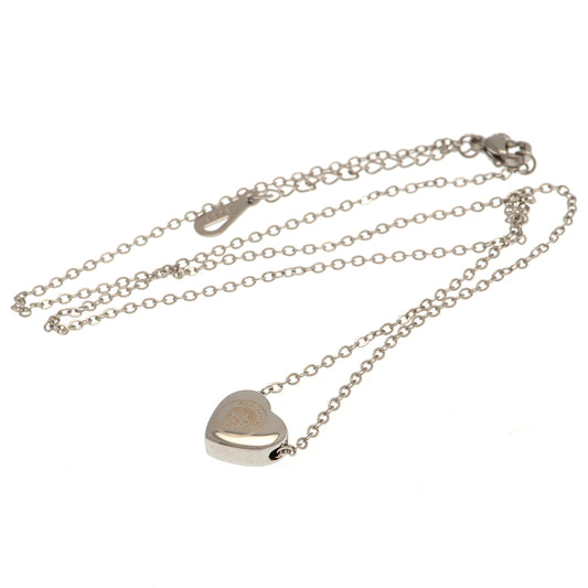 Manchester City FC Stainless Steel Heart Necklace, alternate view