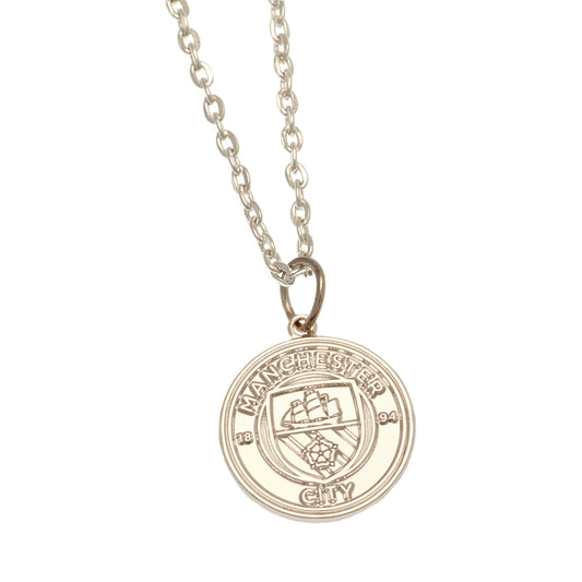 Manchester City FC Silver Plated Boxed Pendant, alternate view