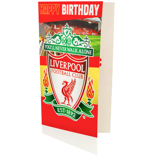 Liverpool FC Personalised Birthday Card, alternate view