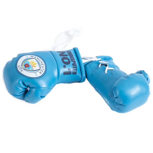 Manchester City FC Mini Boxing Gloves, alternate view