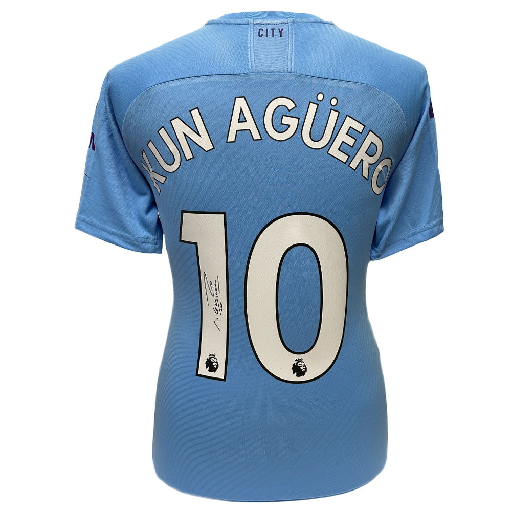 Manchester City FC Sergio Aguero Signed Shirt