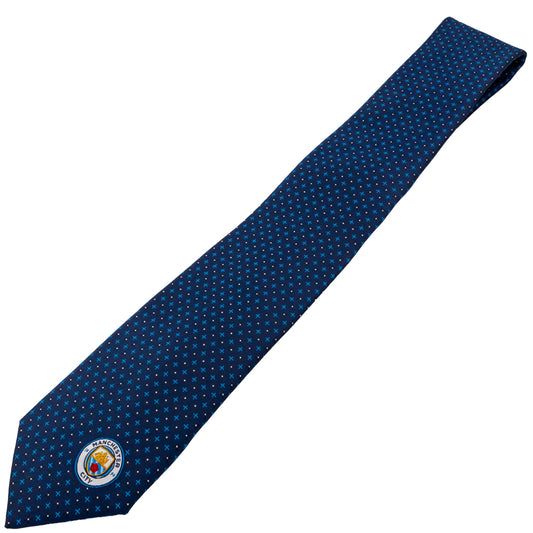 Manchester City FC Navy Blue Tie, alternate view