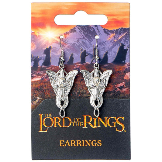 The Lord Of The Rings Silver Plated Evenstar Hook Earrings, alternate view
