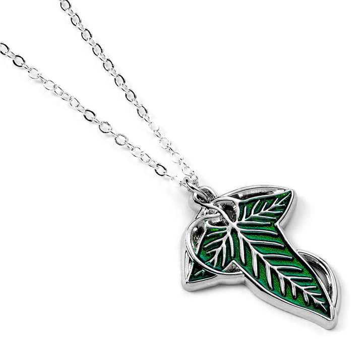 Official The Lord Of The Rings Silver Plated  Leaf Of Lorien Unisex Necklace