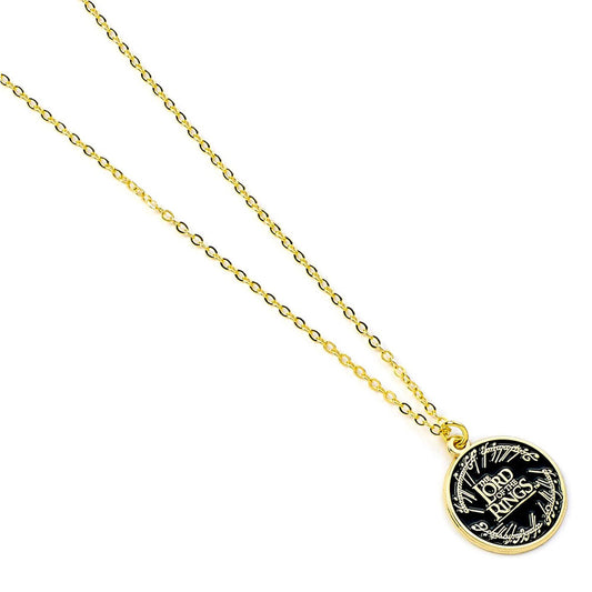 The Lord Of The Rings Gold Plated Logo Necklace, alternate view