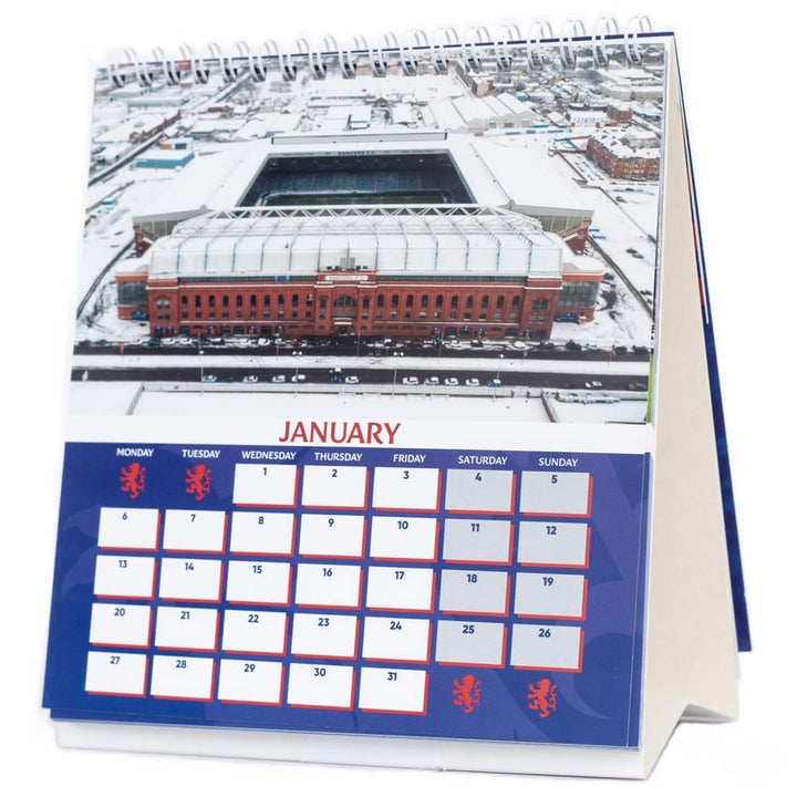 Rangers FC Desktop 2025 Calendar