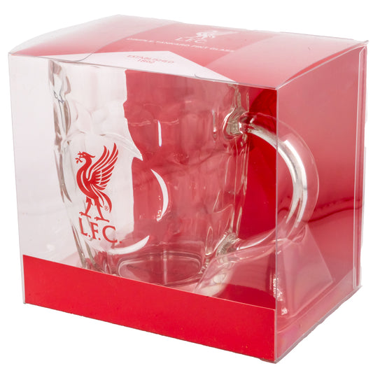 Liverpool FC Dimple Glass Tankard, alternate view