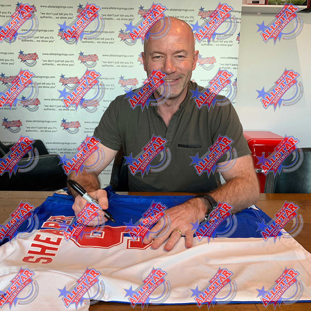 Blackburn Rovers FC Alan Shearer Signed Shirt (Framed)