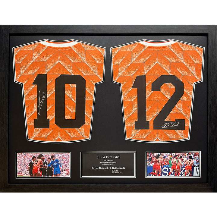 Ruud Gullit &  Marco Van Basten Netherlands Signed Shirts (Dual Framed)