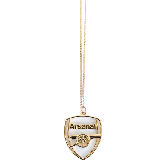 Arsenal FC 18ct Gold Plated on Silver Crest Pendant & Chain, alternate view