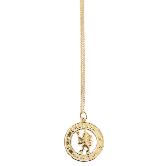 Chelsea FC 18ct Gold Plated on Silver Pendant & Chain, alternate view