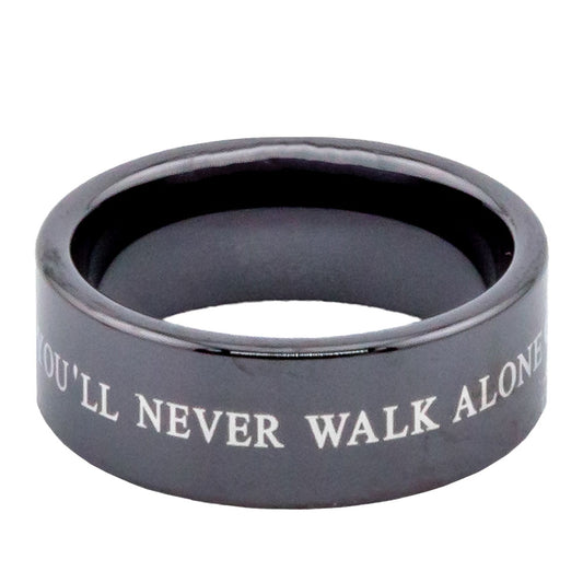 Liverpool FC Black Ceramic Ring Small, alternate view