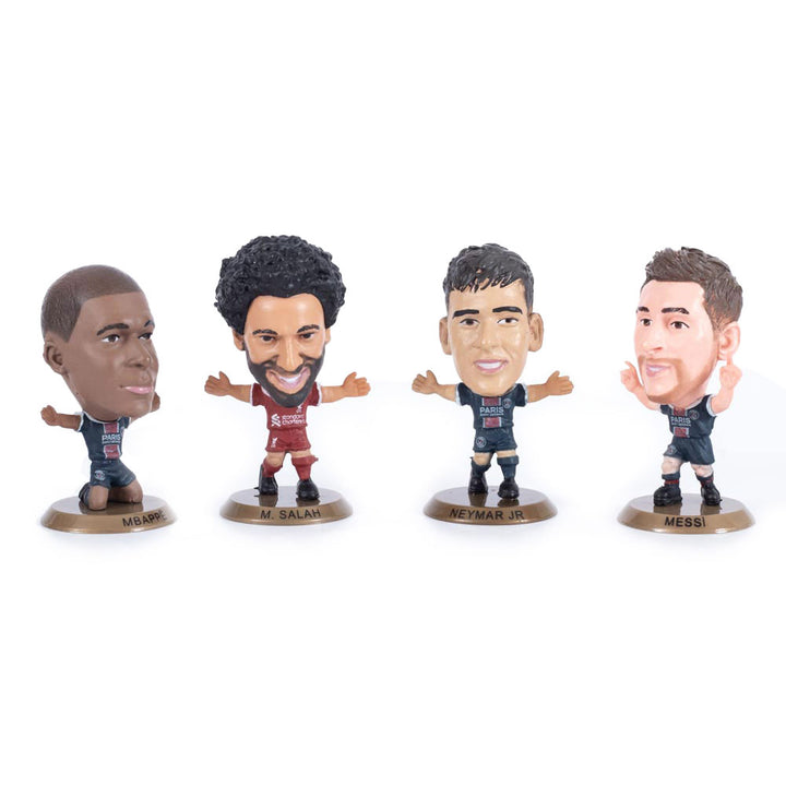 Worlds Best Player Blister 4 Pack (Inc. Messi, Mbappe, Neymar, Salah) Soccerstarz Figures