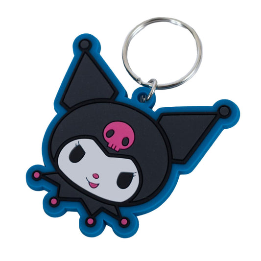 Kuromi Smile PVC Keyring, alternate view