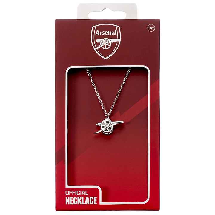 Arsenal FC Silver Finish Cannon Necklace