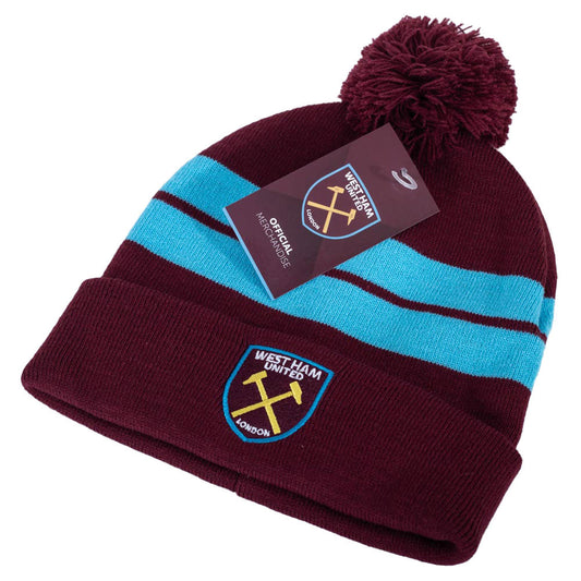 West Ham United FC Bar Knit Ski Hat, alternate view