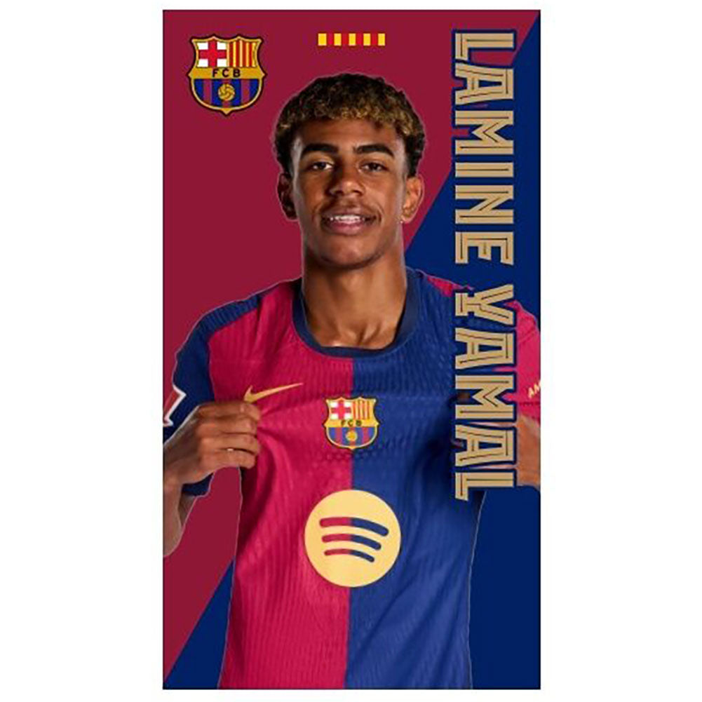 FC Barcelona Yamal Diagonal Stripe Towel