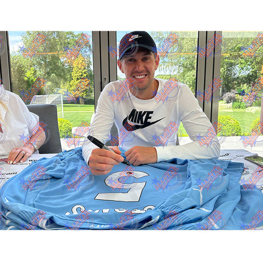 Manchester City FC Stone Signed Framed Shirt