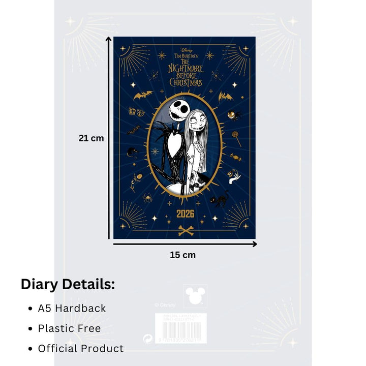 The Nightmare Before Christmas A5 Diary 2026