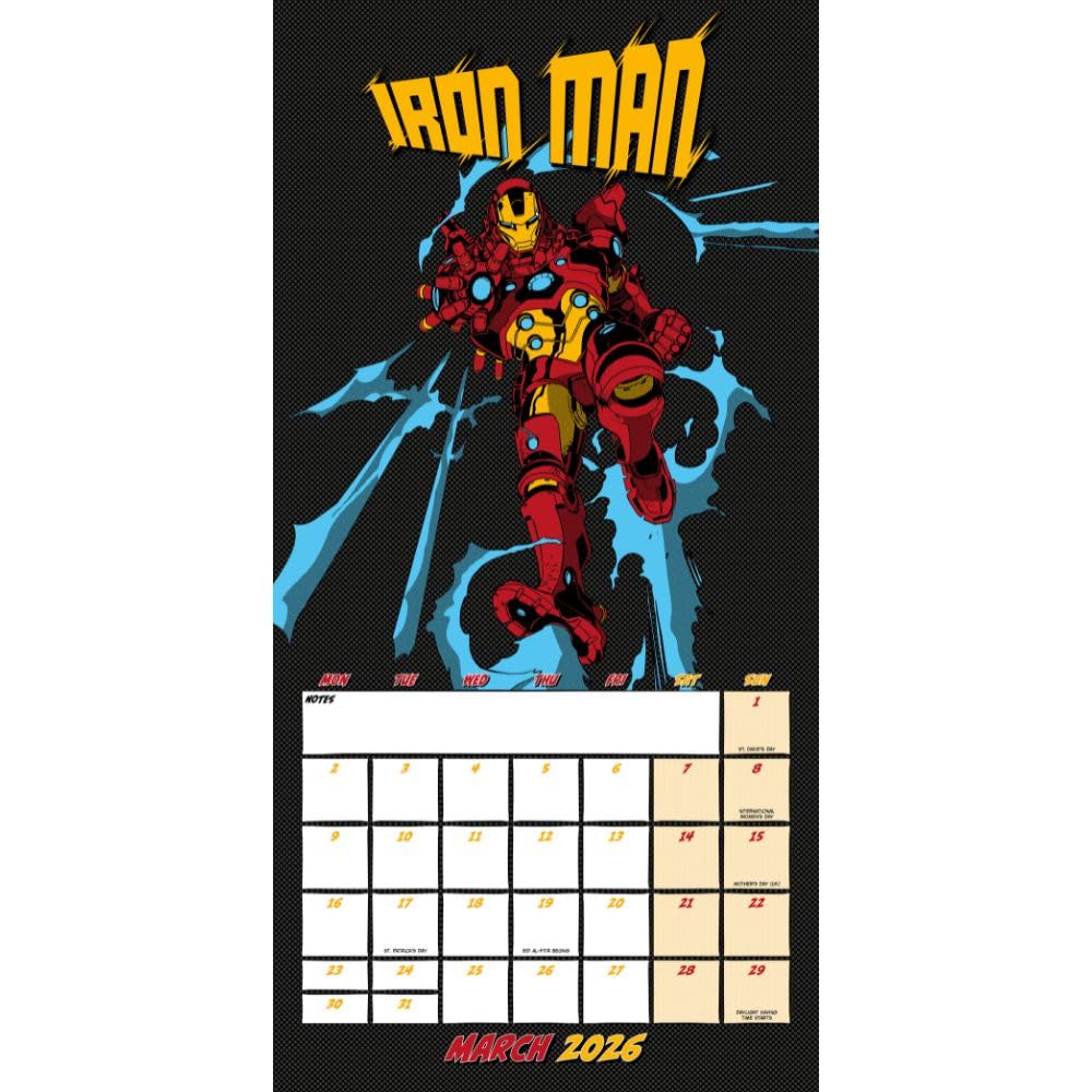 Marvel Comics Square 2026 Calendar