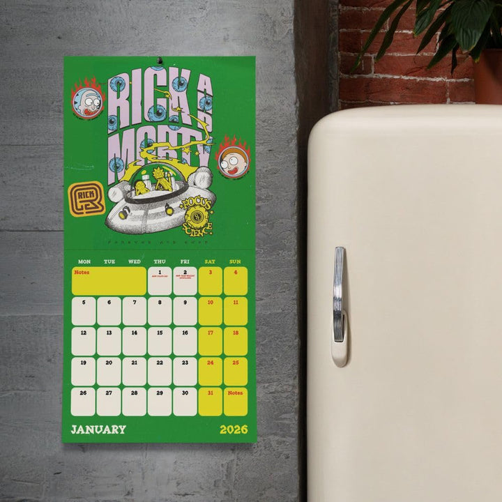 Rick And Morty Square 2026 Calendar